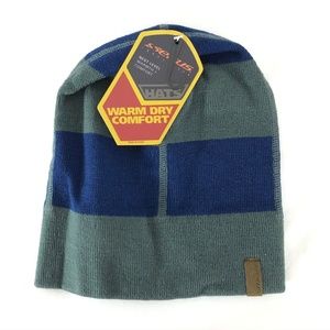 Seirus Beanie Hat Warm Dry Comfort Striped Unisex